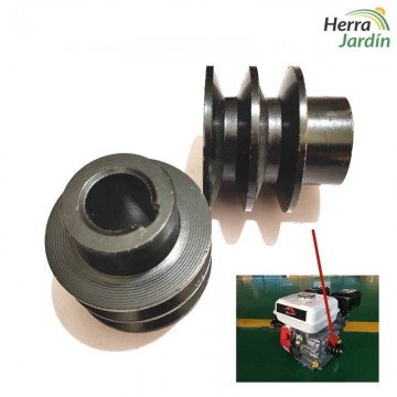 Polea para correa en V para motor OHV - vista detalle colocación
