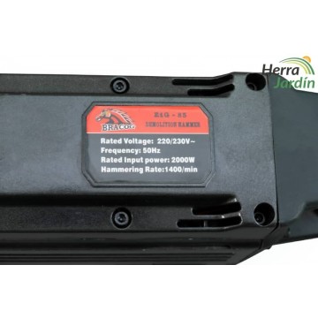 Martillo eléctrico BRACOG Z1G-85 - vista datos