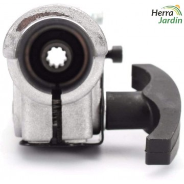 Conector eje estriado 9 estrías 26 mm - vista frontal