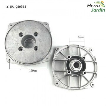 Tapa posterior - Motobomba - 2 pulgadas - vista medidas