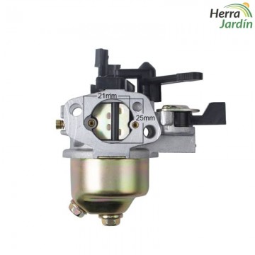 Carburador - Motor OHV - vista lateral izquierdo medidas